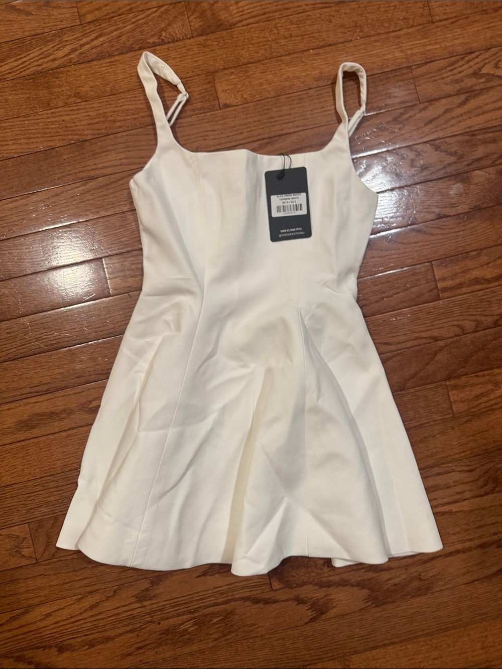 That’s So Fetch Women's White A-Line Spaghetti Strap Dress